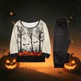 thumbnail image 7 of Halloween Family Matching Pajamas Sets, Halloween Family Moon Printed Loungewear, Spooky Season Holiday PJS Sleepwear, Seasonal Pajamas Casual Wear, Home Relaxation Wear Indoor Leisure, 7 of 7