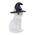 thumbnail image 3 of YardChic 2Pcs Halloween Ghost Figurine, Halloween Resin Witch Hat Moon Pumpkin Statue, Cute Small Halloween Decor, Cute Ornament for Party Indoor Home Office Desk Tabletop Centerpiece, 3 of 5
