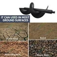 thumbnail image 4 of findmall 4" 6" 8" 10" Earth Auger Drill Bits for Gas Powered Post Fence Hole Digger, 4 of 5