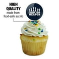 thumbnail image 3 of Choose Your Weapon Chess Pawn Rook Knight King Queen Cupcake Picks Toppers Decoration Set of 6, 3 of 6