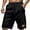 Black, variant on Light Green Linen Shorts Men Casual Breathable Athletic Shorts with Pockets Classic Golf Elastic Waist Sweatpant Summer Beach Wear