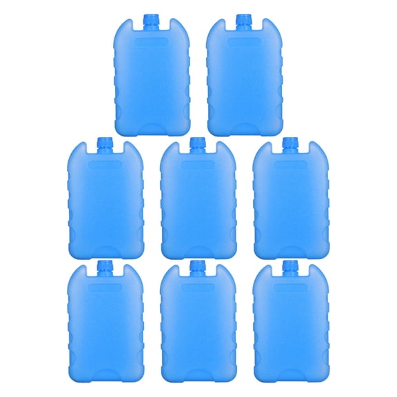HEATSHAKING 8Pcs Cooler Ice Packs Reusable Blue Freezer Packs for Lunch Boxes and Outdoor Cooling Storage