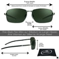 thumbnail image 3 of Gafas de sol proSPORT polarizadas bifocales en gris metálico +2.00, 3 of 8
