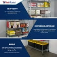 thumbnail image 4 of SafeRacks NSF Certified 4-Tier Steel Wire Shelving with Adjustable Shelves and Wheels - 1400 lb Capacity - 60" x 18" x 72", 4 of 5