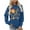 #0154-Blue, variant on Uootdi Thanksgiving Long Sleeve Sweatshirts for Women Fall For Jesus He Never Leaves Sweatshirts Gift Women Cute Fall Autumn Ch ristian