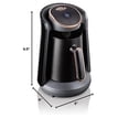 thumbnail image 2 of Arzum Okka Minio Automatic Turkish/Greek Coffee Machine, USA 120V UL, Black/Gold, 2 of 10