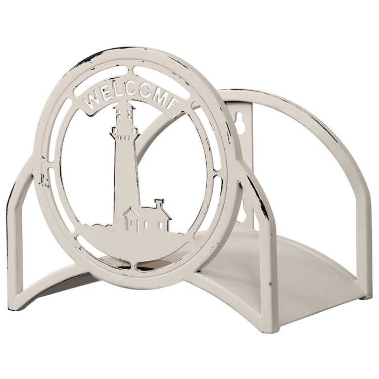 Liberty Garden 125' Lighthouse Hose Hanger, White