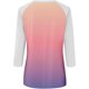 thumbnail image 3 of Camisas de Manga Corta para las Mujeres, 3/4 Manga Color Sólido Gradiente Impreso Cuello Redondo Casual Top Hecho de Tejido Súper Suave, Blusas de Manga Corta para las Mujeres, 3 of 5