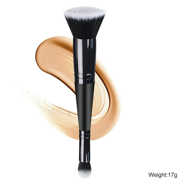 Pinceles de maquillaje, kit de maquillaje, corrector, dos en uno, pincel de maquillaje de doble cabezal, pincel de cabezal plano, pincel de maquillaje