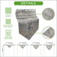 thumbnail image 5 of Blue Grey Boho Table Runner Linen Burlap Table Runner 120 Inches Long Retro Ethnic Tribe Abstract Art Dresser Scarves for Kitchen Island Coffee Dining Room Party Wedding Holiday Decoration 13"x120", 5 of 8