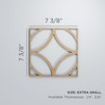 thumbnail image 2 of Ekena Millwork 7 3/8"W x 7 3/8"H x 3/8"T Extra Small Crosby Decorative Fretwork Wood Wall Panels, Red Oak, 2 of 7