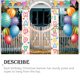 thumbnail image 3 of Matsuzay 1 par Feliz Navidad feliz cumpleaños puerta porche pareado decoración colgante bandera fiesta ornamento decorativo hogar empresa Kits de decoración para fiestas Blanco Matsuzay HA069200-02, 3 of 6