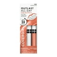 thumbnail image 3 of COVERGIRL Outlast All-Day Lip Color Liquid Lipstick and Moisturizing Topcoat, Longwear, Porcelain, Stays On All Day, Moisturizing Formula, Cruelty Free, Easy Two-Step Process, 3 of 13