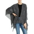 thumbnail image 2 of Rag & Bone Poncho à Rayures pour Femmes, Taille Unique Marine, 2 of 3