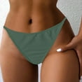 thumbnail image 2 of AOMPMSDX Women High Waist Bikini Bottoms Swim Briefs Beach Shorts Ruched Bottom High Cut Swim Bottom Full Coverage Swimsuit Bottom Sports Yoga Shorts Swimbottom Mint Green M, 2 of 6
