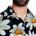 thumbnail image 5 of Daisy Men's Short Sleeve Beach Shirts, Casual Button Down Poplin Printed Summer Tops - Unisex, 5 of 6