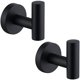 thumbnail image 1 of Gancho para toallas negro mate, 2 uds., soporte para toallas de baño de cocina de acero inoxidable, perchero redondo para pared, 1 of 4
