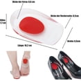 thumbnail image 2 of Plantillas para espolón en el talón, 2 pares de plantillas de gel, almohadillas para el talón, plantillas de gel ortopédicas, plantillas de gel para fascitis plantar, espolón en el talón y a JFHHH pequeña, 2 of 5