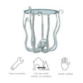 thumbnail image 5 of Oksana Round Glass and Metal Accent Side Table, Silver Octopus Legs, 5 of 17