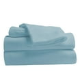 thumbnail image 1 of Comfy Bamboo World 9900 Series 100gsm Embroidered Bedsheets Sheet Set, Full Size, Light Blue, 1 of 5