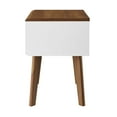 thumbnail image 5 of Nightstand Side End Table, Wood, Brown Walnut White, Modern Contemporary Urban Design, Bedroom Master Guest Suite Living Room, 5 of 7