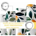 thumbnail image 6 of Burnt Orange Blackout Curtains for Bedroom/Living Room, Thermal Insulated Kitchen Curtains, Spring Summer Botanical Watercolor Grommet Darkening Window Treatment Drapes 42"x84"x2, 6 of 8