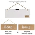 thumbnail image 5 of Excello Global Products Hanging Home Decor Sign with Sawtooth Hook and Jute Hanging Rope (Home, Family, Love, Laugh, Live, Happiness in Brown/Red/Navy Colorway) - EGP-HD-0356, 5 of 6