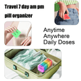 thumbnail image 4 of Pill Organizer 2 Times a Day, Weekly 7 Day Medication Pill Box, Daily Am Pm Pill Organizer, Travel Pill Case for Medicine, Fish Oils, Vitamin, Supplement, 4 of 7