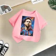 thumbnail image 3 of Marca Unshine Messi Print Boys Outdoor Sports Football Summer Cotton Kid T-shirt Casual Kids Tops Ropa linda para niños, 3 of 5