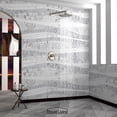 thumbnail image 3 of Boyel Living 9 in. Wall Mount Rain Shower Head System Shower Faucet Fixed Shower Head with Single Lever Handle and Valve in Brushed Nickel, 3 of 7