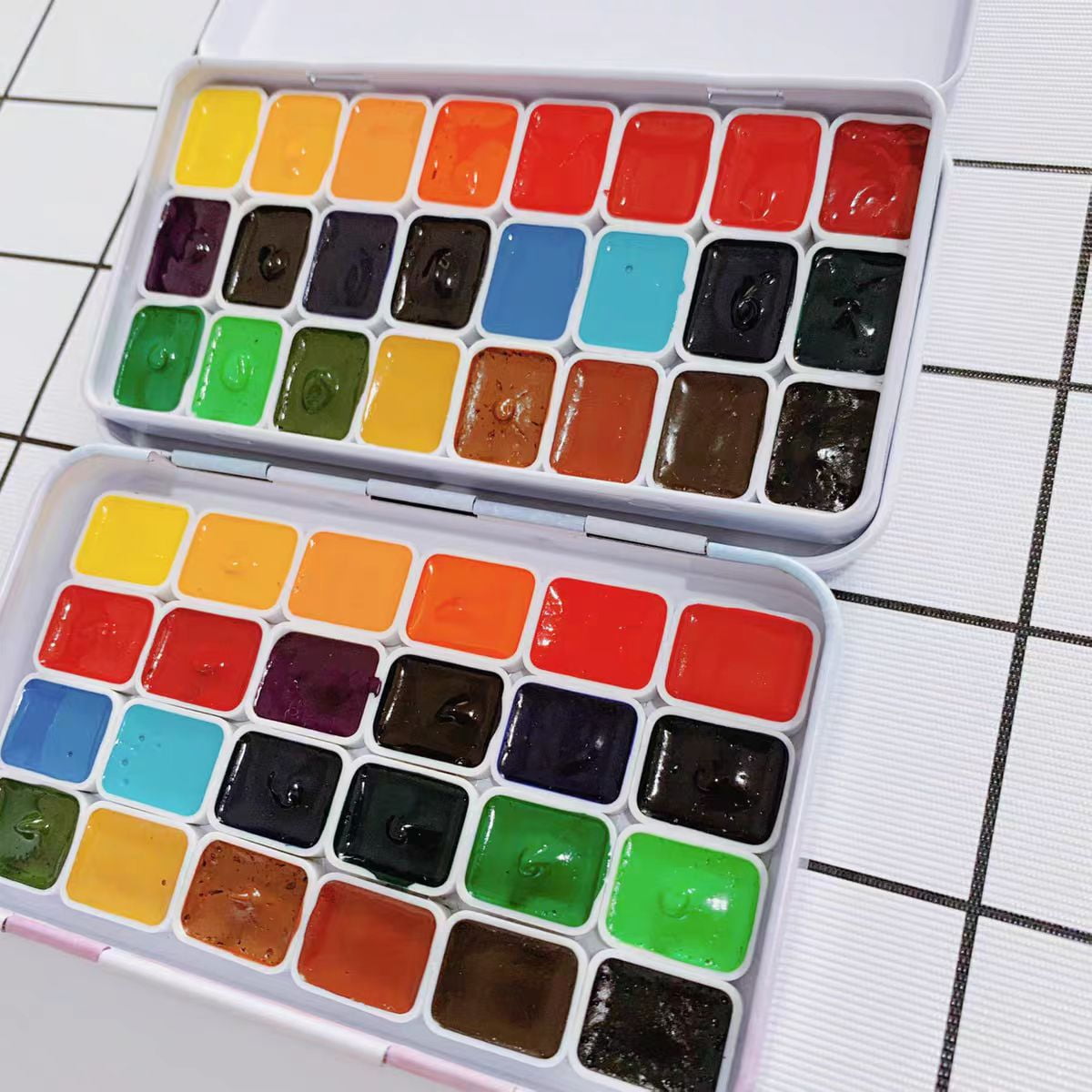 M.Graham Artists' Watercolor Paint  Handmade Watercolors  24color  1ml Premium Pigment Watercolour for Artists, Students, Hobbyists, Calligraphers