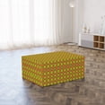 thumbnail image 3 of Oriental Foldable Mattress, Vibrant Floral Rounds Art, 74.8" x 35.4", Yellow Green Orange, by Ambesonne, 3 of 6