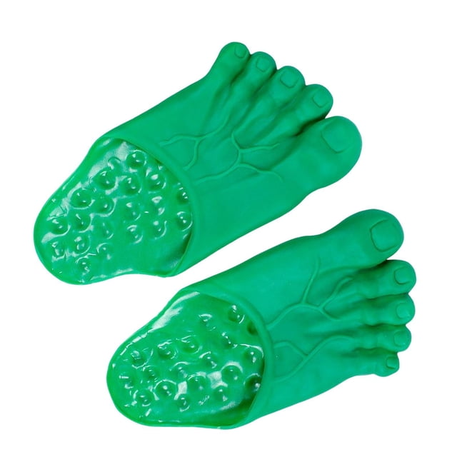 Sonducket Zapatillas divertidas de PVC para pies descalzos, zapatos para niños, mujeres y hombres, piel para adultos Calzado Verde 36-42 yardas
