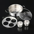 thumbnail image 6 of CoudarTitie Steamer Pot Cake Steamer for Cooking with Lid Cover Portable Kitchen Utensil Tool Cookware for Party Camping Household Travel, 6 of 9
