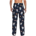 thumbnail image 6 of Cauagu Panda Astronaut Mens Pajama Pants Sleep & Lounge Pants,PJ Bottoms with Pockets-Medium, 6 of 7