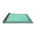 thumbnail image 2 of Ahgly Company Indoor Square Solid Light Blue Modern Area Rugs, 5' Square, 2 of 4