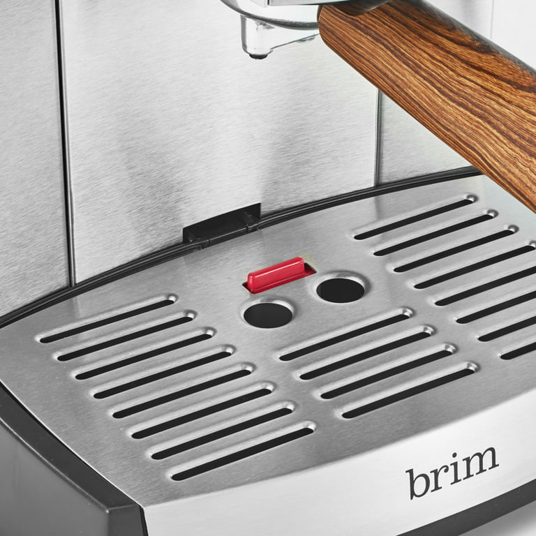 Brim 19 Bar Espresso Maker with Wood Handle #50027 