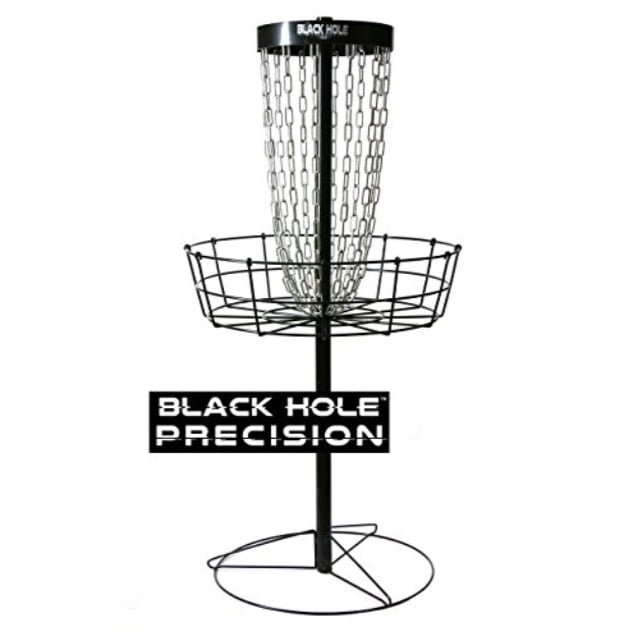 mvp black hole precision 12chain portable disc golf training basket