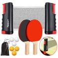 thumbnail image 1 of Set de palas de ping pong FBSPORT portátil con red retráctil, 1 of 8