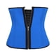 thumbnail image 5 of Qarigey Entrenador de cintura de 3 filas para niñas, chaleco de realce para banquete, Control del vientre, corsé de modelado adelgazante, Azul S 2piezas, 5 of 6
