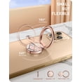 thumbnail image 4 of i-Blason Cell Phone Finger Ring Holder - Universal - Kick Stand with 360° Rotation and 180° Flip Magnetic Car Mountable (Marble), 4 of 9