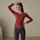 thumbnail image 1 of Camiseta deportiva para mujer, ropa de Yoga para correr, holgada, ajustada, de secado rápido, blusa fina de manga larga, Tops de Fitness para gimnasio de otoño, 1 of 5
