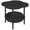 Black, variant on Souew 2-Tier Plastic Side Table, 16.5In Small End Table With Removable Tray, Compact Space Saving Nightstand, Easy Assemble For Living Room Bedroom Balcony Indoor Outdoor Use(Green)