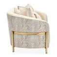thumbnail image 4 of Michael Amini Lisbon Chenille Loveseat - Opal/Gold, 4 of 15