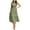 Green, variant on ZZwxWA Womens Summer Casual Midi Dress Smocked Crewneck Flutter Short Sleeve Boho Tiered Maxi Dresses Short Sleeve Empire Waist Party Sundress