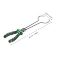 thumbnail image 2 of LEEYNEER Metal Smelting Tools Stainless Steel Lifting Tongs Long Handled Design 1Pack For Foundry Operations, 2 of 8