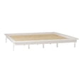 thumbnail image 4 of Manor Park Pine Wood Elevated Platform Bed Frame, King, White, 4 of 15