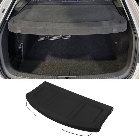 Unique Bargains Car Cargo Cover Board for Hyundai Kona 2018-2023 Parcel Shelf Boot Load Cover Tonneau Shield Parcel Shelf Shade Tonneau Privacy Board Black