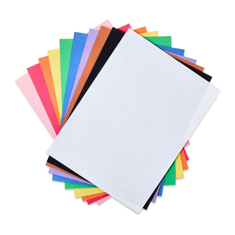 Pen+Gear Heavyweight Construction Paper, Assorted Colors, 9" x 12", 50 Sheets