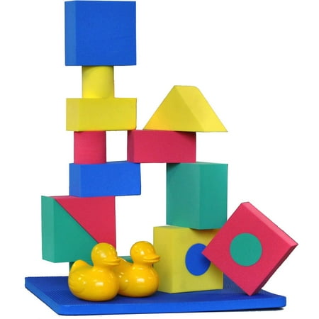 EWONDERWORLD Floating Bath Time Foam Building Blocks